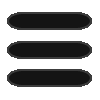 Picture of three horizontal lines representing a menu